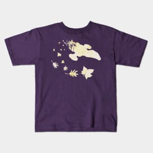 Leaf on the Wind Kids T-Shirt